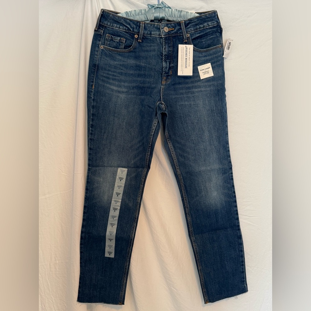 Old Navy High Rise Power Straight Ankle Length Jeans, Size 8, NWT